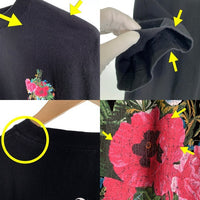 Palm Angels パームエンジェルス Flowers Tee フラワープリント Tシャツ ブラック PMAA001E19413027 Size L 福生店