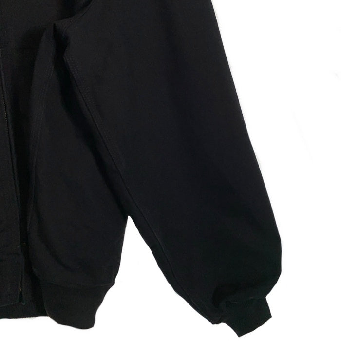 Carhartt カーハート Duck Active Jacket ダック アクティブジャケット ジップアップパーカー ブラック J131-BLK USA製 Size XL-R 福生店