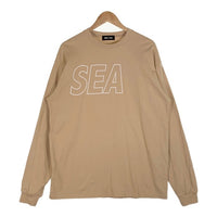 WIND AND SEA ウィンダンシー 24SS SEA Of L/S Tee プリント ロングスリーブTシャツ ベージュ WDS-O-SIG-24-Q3-CS-01 Size XL 福生店