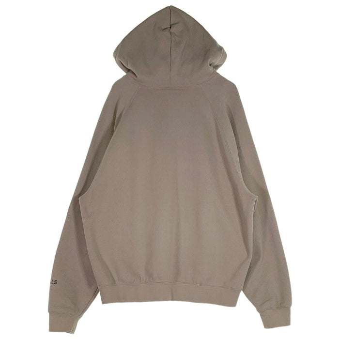 FOG ESSENTIALS エッセンシャルズ FRONT LOGO HOODIE フロントラバーロゴ プルオーバーパーカー フーディー カーキ Size L 福生店