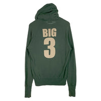 TMT ティーエムティー TMT YOURS BIG3 プリント プルオーバースウェットパーカー グリーン 薄手 Size L 福生店