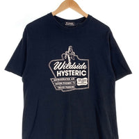 HYSTERIC GLAMOUR ヒステリックグラマー WILDSIDE ヨウジヤマモト MOTEL Tee プリントTシャツ ブラック SZ-T14-032 Size 4 福生店