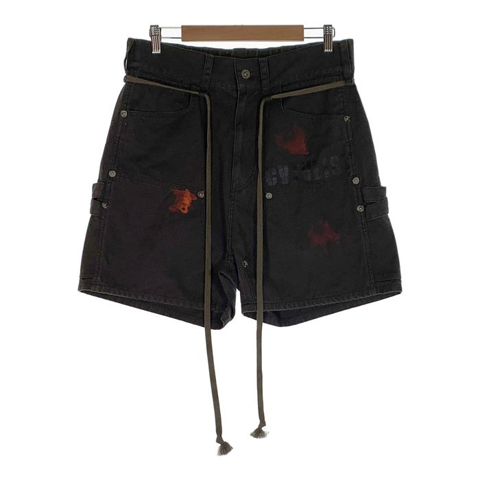 CVTVLIST カタリスト 23SS Prisoner Shorts プリズナーショーツ ペイント ダブルニーショートパンツ チャコール 2201070403 Size 2 福生店