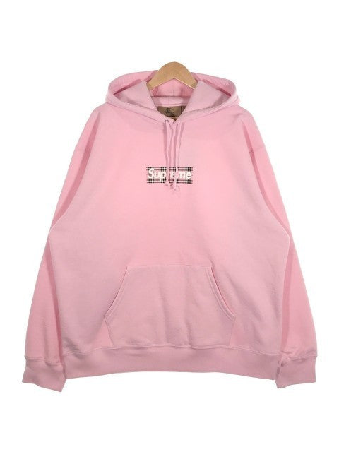 SUPREME シュプリーム × BURBERRY バーバリー 22SS Box Logo Hooded Sweatshirt スウェットパーカー ピンク Size XL 福生店