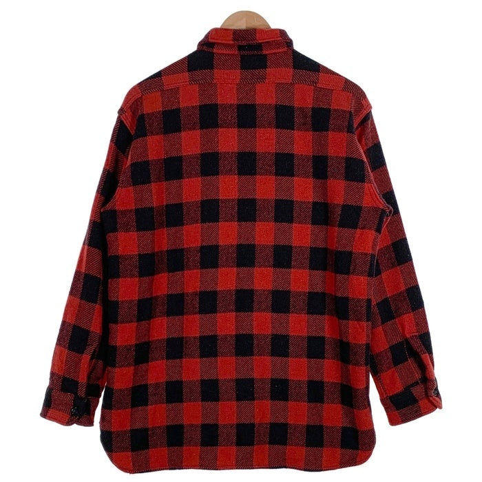 60's POWER HOUSE パワーハウス バッファローチェック フランネルシャツ レッド ブラック Size M相当 福生店