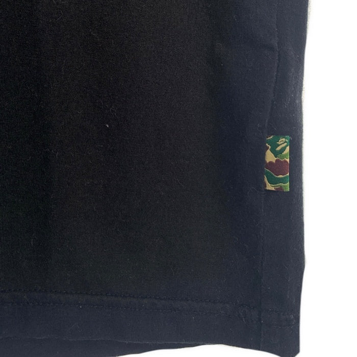Mr.BATHING APE ミスターベイシングエイプ プリントTシャツ ブラック 007CSF801001X Size L 福生店