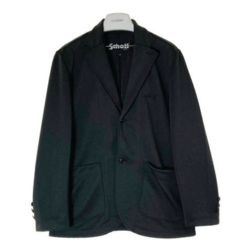 Schott ショット 782-3152014 JERSEY 2BUTTON JACKET ジャージ- 2ボタン ジャケット ブラック sizeM 瑞穂店