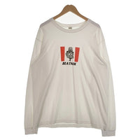 BARNS バーンズ VINTAGE LIKE L/S TEE (BEATNIK) ロングスリーブTシャツ プリント ビートニク ホワイト Size XL 福生店