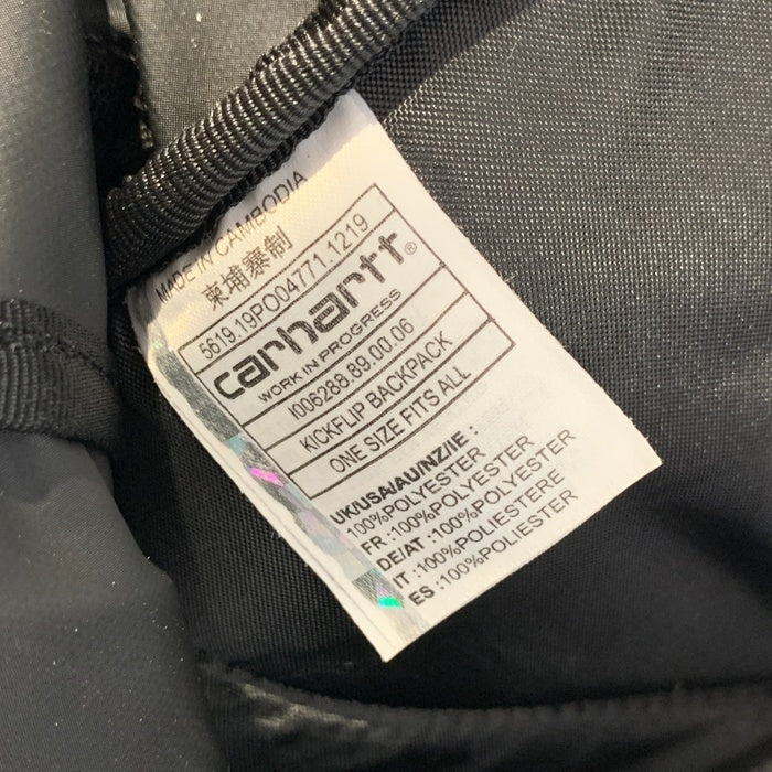 Carhartt WIP カーハートワークインプログレス KICKFLIP BACKPACK キックフリップ バックパック リュック ブラック I006288.89 福生店