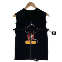 NUMBER(N)INE ナンバーナイン Disney ディズニー ミッキーマウスプリント ノースリーブスウェット ブラック Size 1 福生店