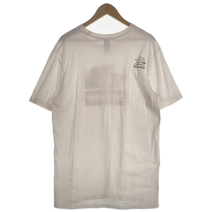 SUPREME シュプリーム 18SS THE NORTH FACE ノースフェイス Metallic Logo Tee メタリックロゴTシャツ ホワイト 並行品 Size L 福生店