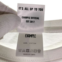 EXAMPLE エグザンプル バックバンダナサークルプリント Tシャツ ホワイト Size XL 福生店
