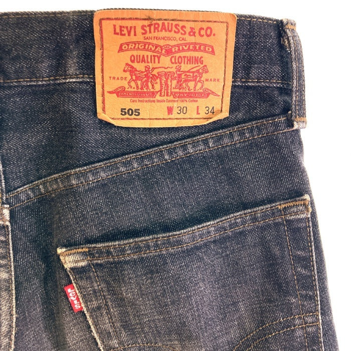 Levi's リーバイス 505 00s デニムパンツ 先染めブラック sizeW30 瑞穂店