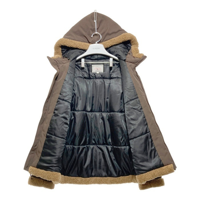 AVIREX アヴィレックス B-3 HOODIE ミリタリージャケット 中綿 ボア ポリエステル ブラウン 783-2252050 Size XL 瑞穂店