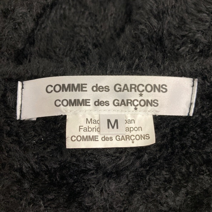 COMME des GARCONS コムデギャルソン RD-N512 AD2019 レーヨン×ナイロン ニットカットソー ブラック sizeM 瑞穂店