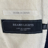 BEAMS LIGHTS ビームスライツ ハリスツイード テーラード ジャケット ネイビー sizeXXL 瑞穂店