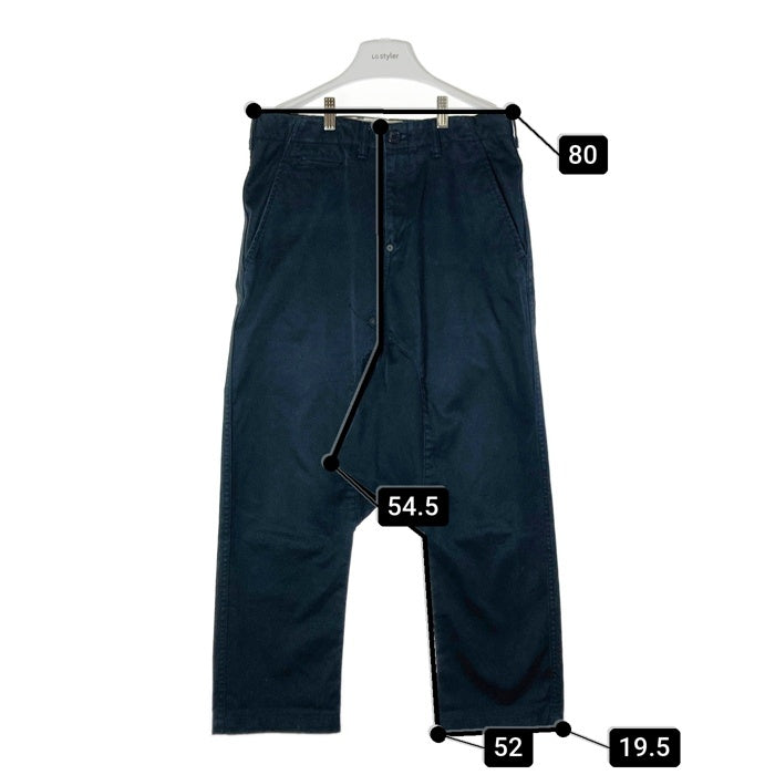 GANRYU ガンリュウ EO-P006 AD2014 シンチバック リベット ワークサルエルパンツ ネイビー sizeS 瑞穂店