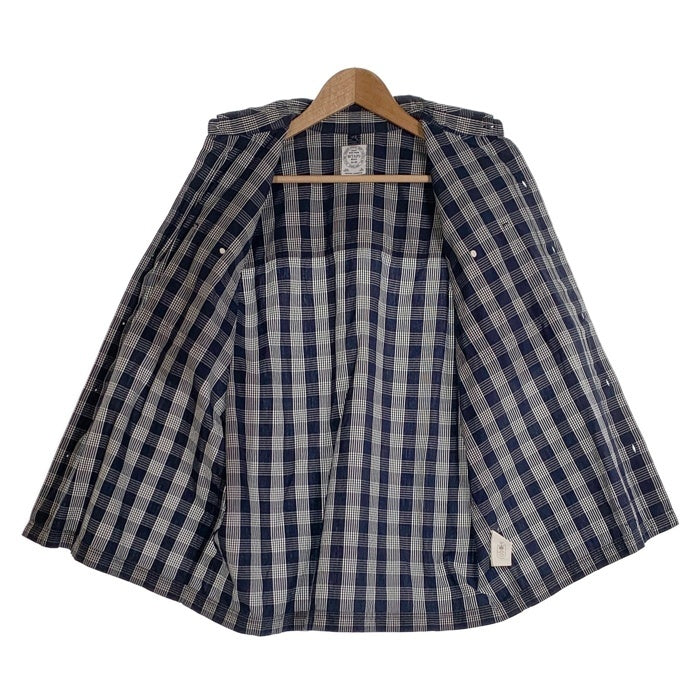 WTAPS ダブルタップス 16SS UNION S/S SHIRT コットン チェックシャツ 半袖 ネイビー 161GWDT-SHM08 Size M 福生店
