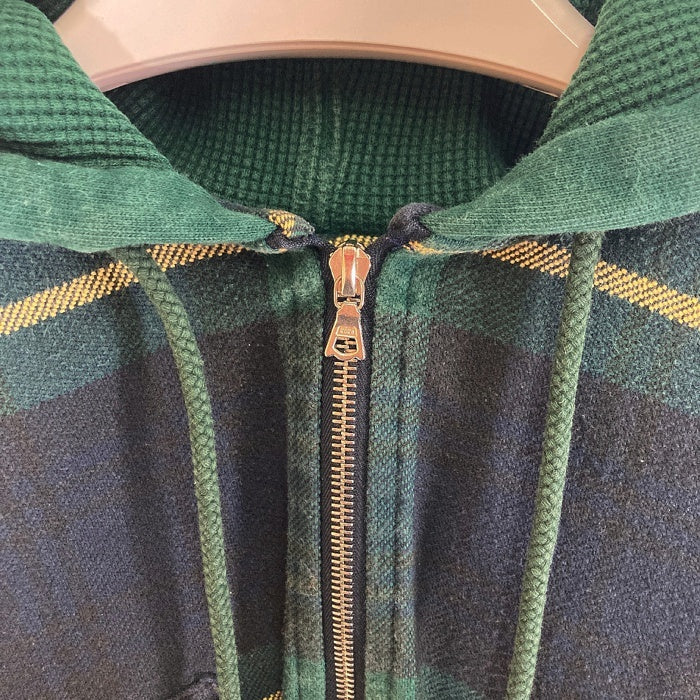 POLO SPORT ポロスポーツ ハーフジップ ネルパーカー チェック グリーン sizeXL 瑞穂店