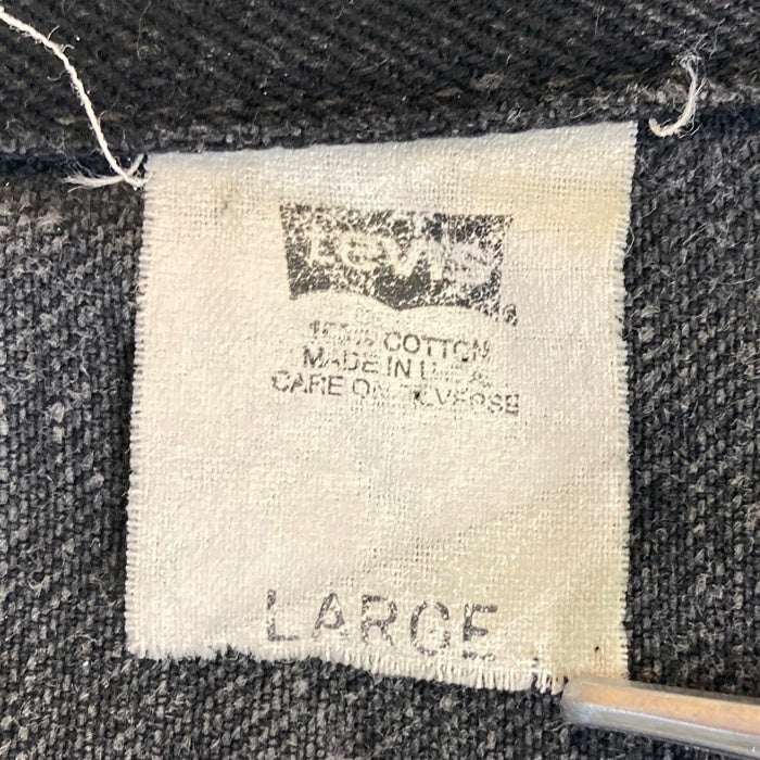 Levi's リーバイス 70507-4159 USA製 90's 後染め ブラックデニム トラッカージャケット Gジャン ブラック sizeL 瑞穂店