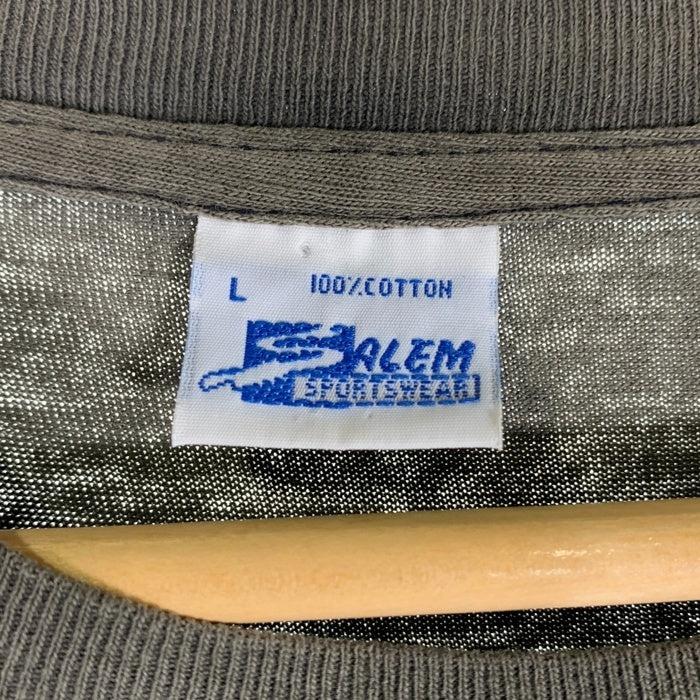 90's NBA レイカーズ マジック・ジョンソン プリントTシャツ ブラック SALEM 1990コピーライト Size L 福生店
