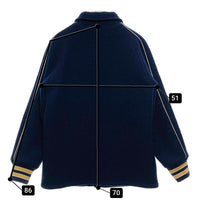 Whitesvill ホワイツビル レターマン ウールメルトンジャケット スタジャン ネイビー WV10735 Size 38 瑞穂店