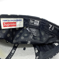 SUPREME シュプリーム 14SS COMME des GARCONS SHIRTS コムデギャルソンシャツ New Era ニューエラ 59FIFTY ベースボールキャップ ストライプ ドット ブラック Size 7 5/8 (60.6cm) 福生店