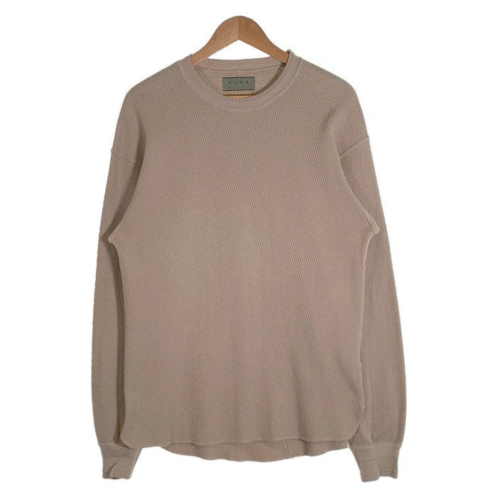 KURO クロ オーバーサイズ サーマルカットソー 長袖 ベージュ Size 1 福生店