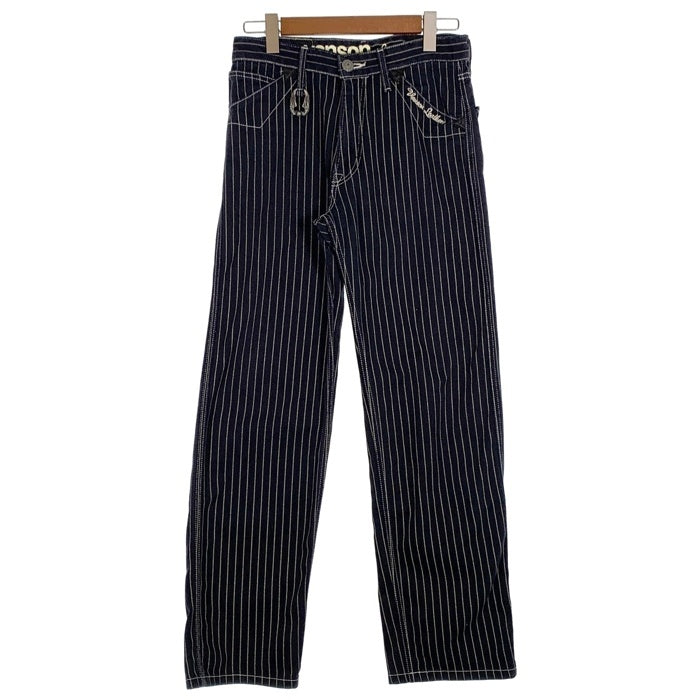 VANSON Leathers ヴァンソン レザース ストライプ デニム パンツ ブルー Size 31 福生店