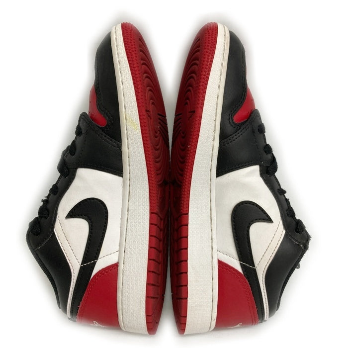 NIKE ナイキ 553560-161 GS Air Jordan 1 Low Bred Toe スニーカー ブラックxレッド size23.5cm 瑞穂店