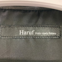 Haruf ハルフ レザー ダウン ベスト ブラック sizeL 瑞穂店