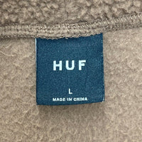 HUF ハフ ロゴ刺繍 ボアパーカー ブラウン sizeL 瑞穂店