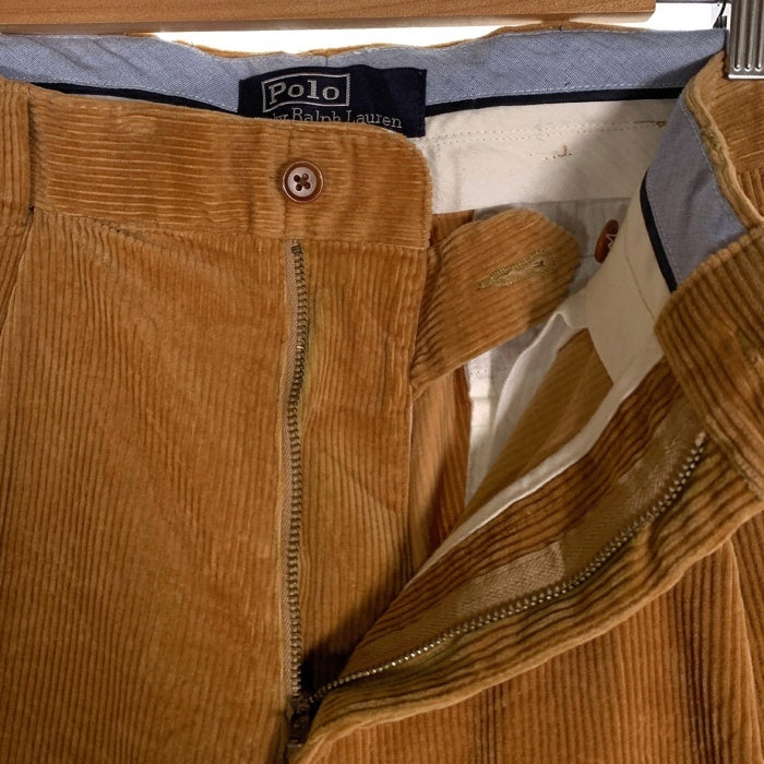 Polo by Ralph Lauren ポロラルフローレン CLASSIC FIT 1タック コーデュロイパンツ トラウザー キャメル Size 40T-38 福生店