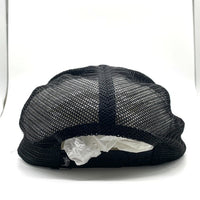 STUSSY ステューシー フレイムロゴ刺繡 トラッカーキャップ メッシュ スナップバック ブラック 福生店