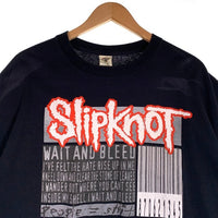 00's Slipknot スリップノット PEOPLE SHIT BARCODE FITS バーコード 半袖 Tシャツ ブラック Size XL 福生店