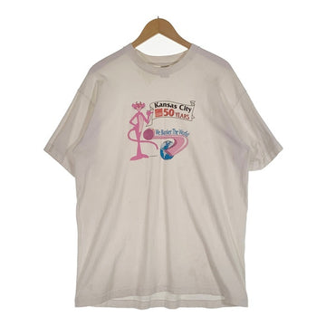 90`s Pink Panther Kansas City 50 Years Tee ピンクパンサー カンザスシティー 50周年 プリントTシャツ ホワイト 1995コピーライト Size XL 福生店