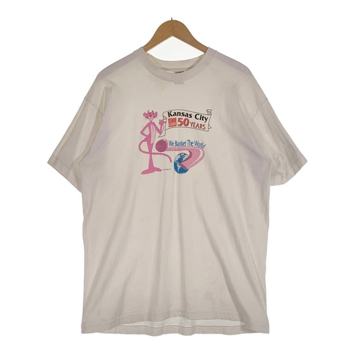 90`s Pink Panther Kansas City 50 Years Tee ピンクパンサー カンザスシティー 50周年 プリントTシャツ ホワイト 1995コピーライト Size XL 福生店