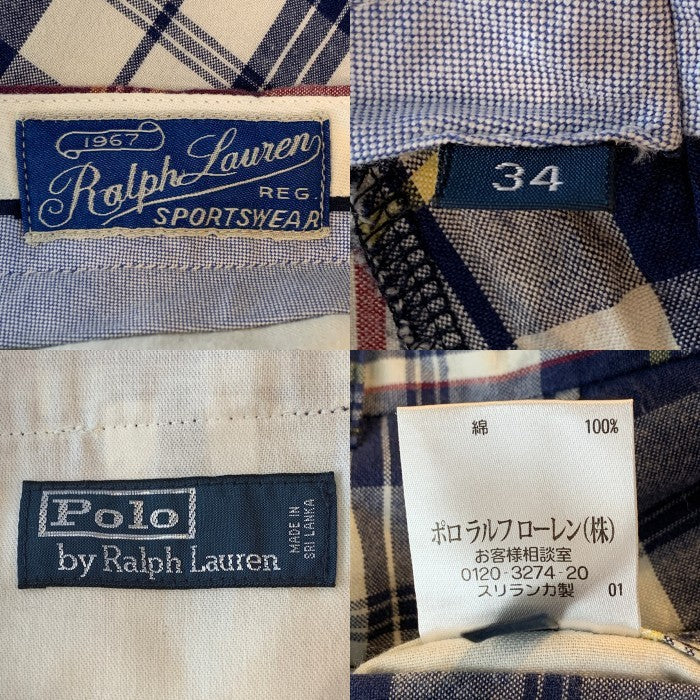 Polo by Ralph Lauren ポロラルフローレン チェック柄 ショートパンツ Size 34 福生店