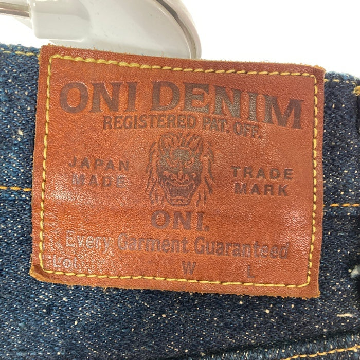 ONI DENIM 鬼デニム ONI-266SESR 20oz. シークレット スーパーラフデニム 赤鬼 リラックスストレート ジーンズ ワンウォッシュ インディゴ系 size38 瑞穂店