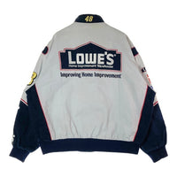 JEFF HAMILTON JH DESIGN ジェフハミルトン Jimmie Johnson ジミー・ジョンソン #48 Lowe's 2003年 レーシングジャケット グレー size2XL 瑞穂店