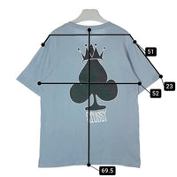 STUSSY ステューシー Crown Spade Tシャツ ライトブルー sizeM 瑞穂店