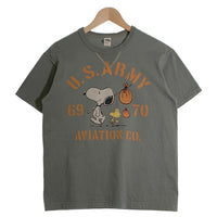 TOYS McCOY トイズマッコイ SNOOPY TEE U.S. ARMY AVIATION CO.  スヌーピー プリントTシャツ グリーン TMC2520 Size L 福生店