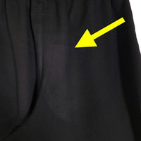 Nenuphar ネニュファール 20-21 A/W PANTS  コットン ウール ポリエステル -妄想- イージー スラックス パンツ ブラック HFPA02 Size 00 (68〜102cm )（ゴム、紐調節可能） 福生店