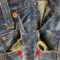 90's Levi's リーバイス 501 デニムパンツ 復刻 赤耳 ビッグE ボタン裏555 インディゴ 501-0003 USA製 Size W36 L36 福生店