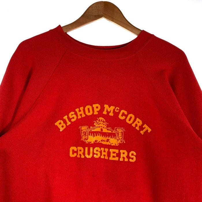 80's Pannill パニール BISHOP McCORT CRUSHERS クルーネックスウェット レッド USA製 Size L 福生店
