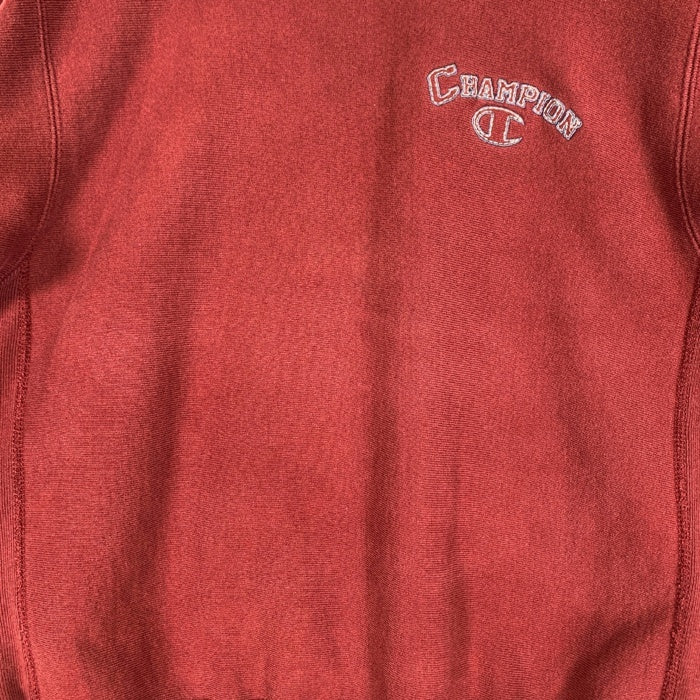 90's Champion チャンピオン REVERSE WEAVE リバースウィーブ リブライン クルーネックスウェットトレーナー エンジ トリコ刺繡 Size M 福生店