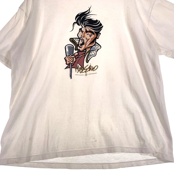 90's mossimo モッシモ エルヴィス。プレスリー プリントTシャツ ホワイト Size XL 相当 福生店