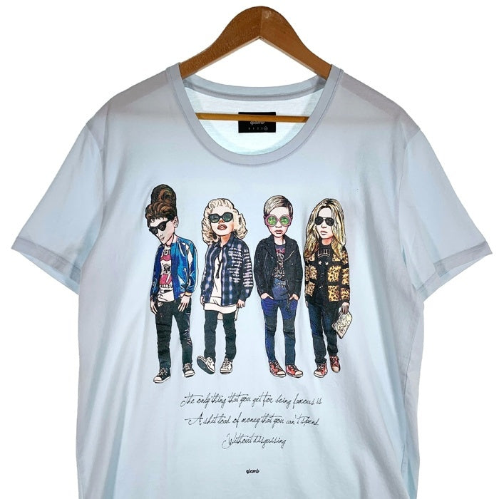 glamb グラム Chloe CS クロエカットソー プリントTシャツ GB17AT/CS04 ライトブルー Size 4 福生店
