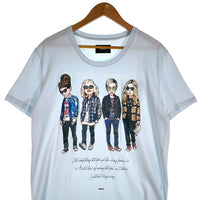 glamb グラム Chloe CS クロエカットソー プリントTシャツ GB17AT/CS04 ライトブルー Size 4 福生店