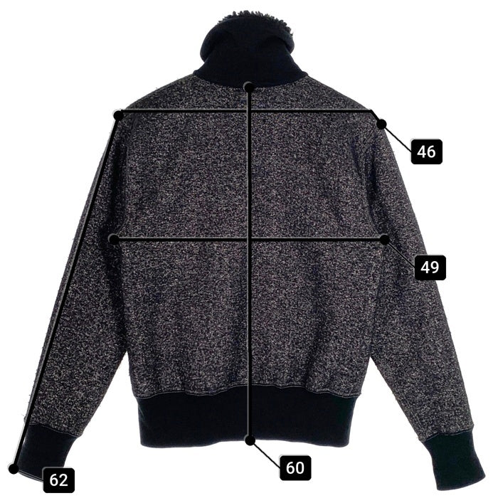 Mattson's マットソンズ FLEECE BOA HALF ZIP RACING JERSEY 裏ボア フリース ハーフジップ レーシング ジャージー スウェット ブラック チャコール Size M 福生店